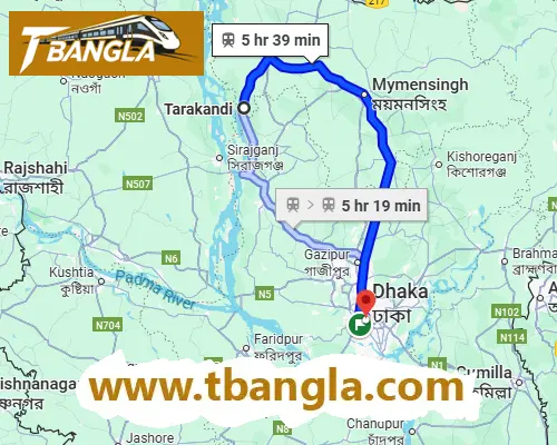 Dhaka to Tarakandi Train Schedule
