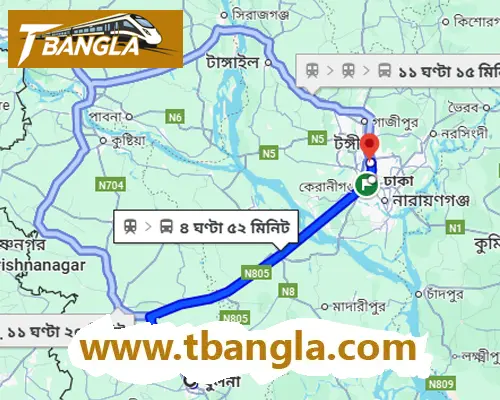 Khulna to Dhaka Train Schedule