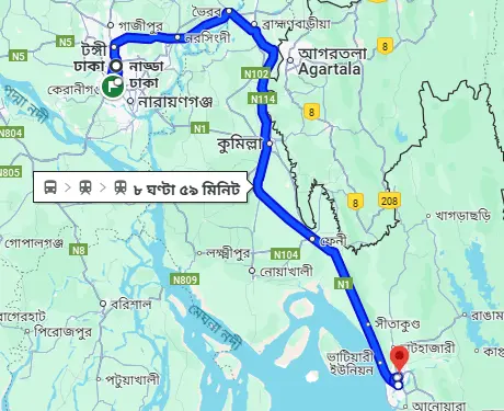 Dhaka to Chittagong train schedule 