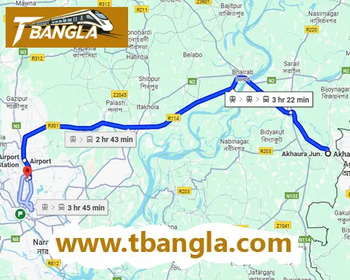 Akhaura to Dhaka train schedule