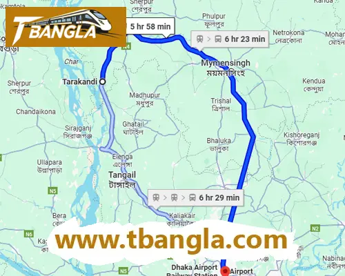 Tarakandi to Dhaka Train Schedule