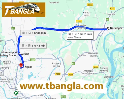 Narsingdi to Dhaka Train Schedule