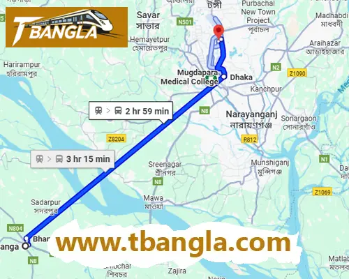 Bhanga to Dhaka Train Schedule