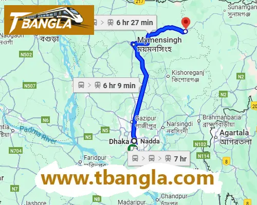 Dhaka to Mohongonj Train Schedule